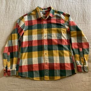 Eddie Bauer Plaid Flannel Button Up Shirt